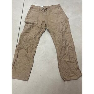Carhartt B151 DKH Original Dungaree Fit Work Pants Mens 34x32 Tan Canvas